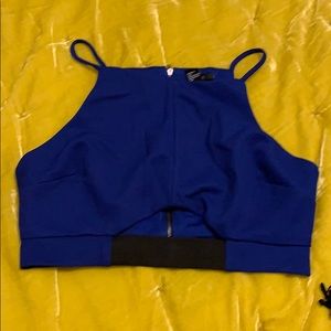 Navy blue halter top